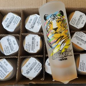 (12) Tiger Shotglasses NEE